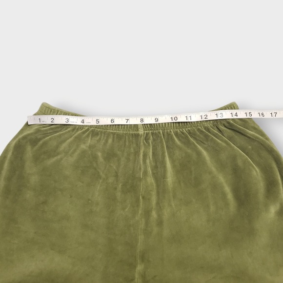 Kule Womens Velour Tracksuit Olive Green Full Zip Jacket and Joggers Set Size M - Picture 11 of 16